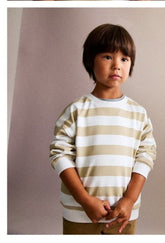 MANGO KIDS Striped cotton - blend sweatshirt - Smgarment's